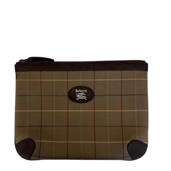 BURBERRY NOVA CHECK CLUTCH BAG